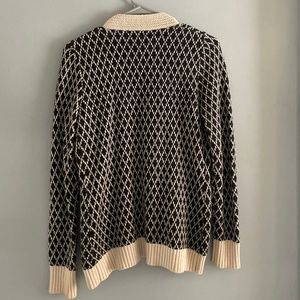 Black and Cream Cardigan